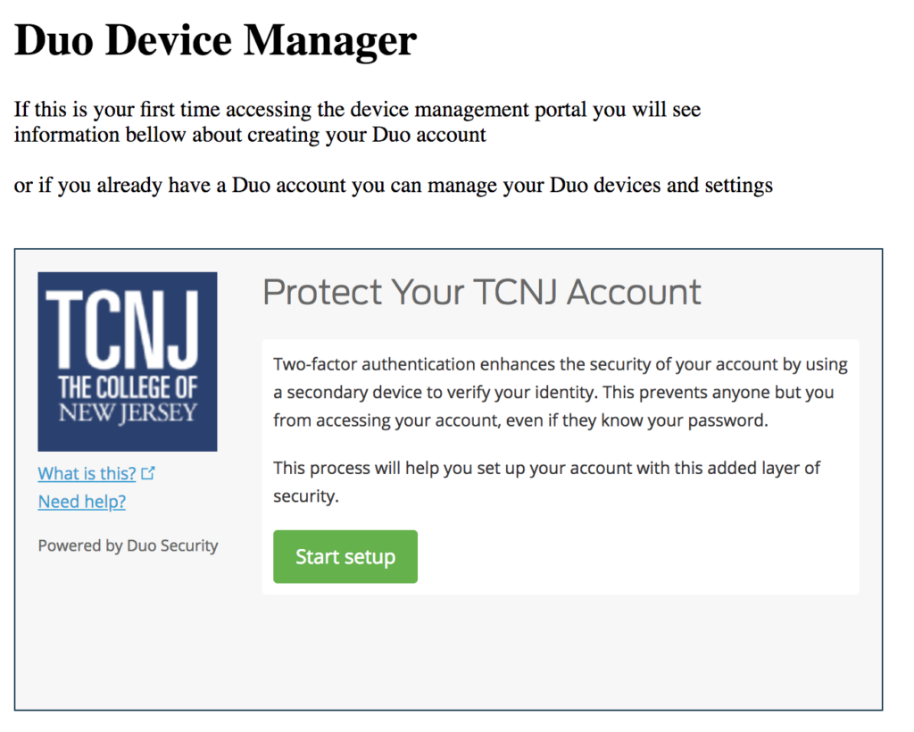 Duo Device manager.