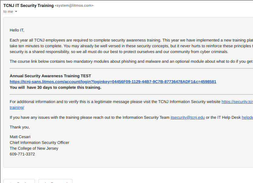 Security Awareness Training Instructions Information Security